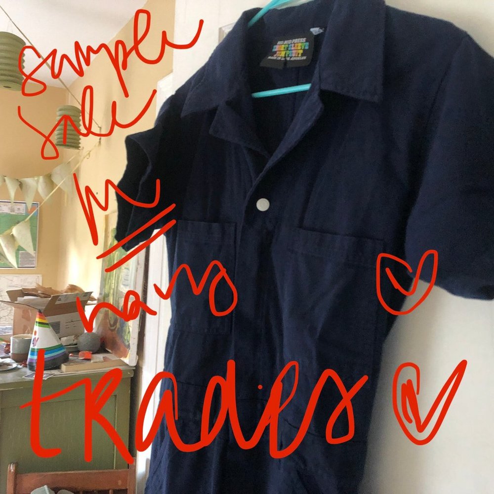 *TRADES ONLY* Big Bud Press SS Jumpsuit Navy in M